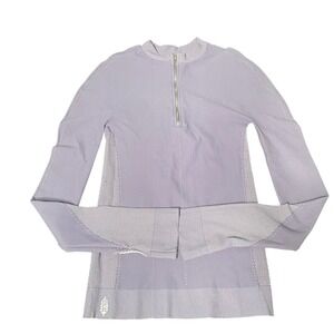 FP Movement Free People Free Throw Quarter Zip Long Sleeve Lavender Purple M/L